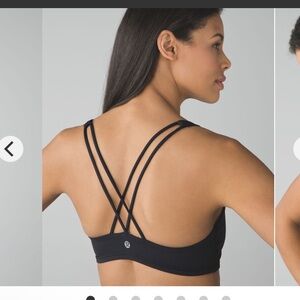 Like New-Lululemon- Sz 12- Free To Be Bra- Black- A/B Cup